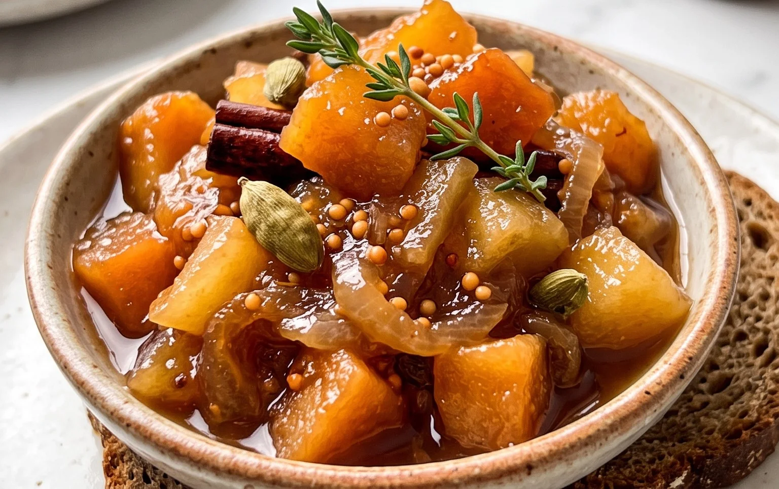 Rezept f&uuml;r Quittenchutney mit Apfel
